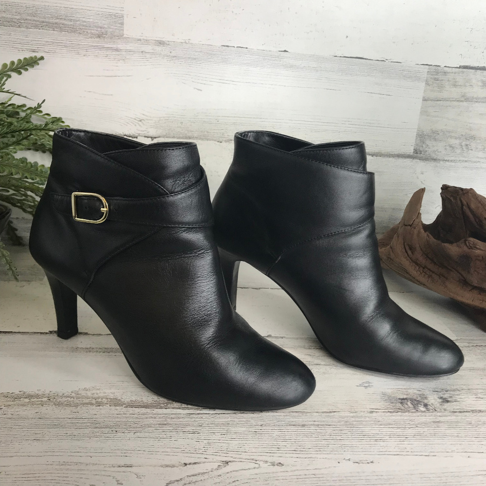 Banana Republic Leather Ankle Boots Bootie [613s4]